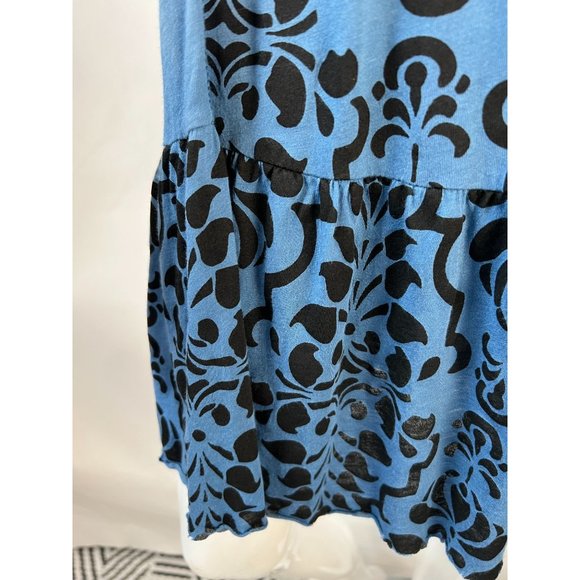 Testament Spaghetti Stap Ombre Sun Dress Size Medium Blue Cotton Blend - Picture 14 of 16